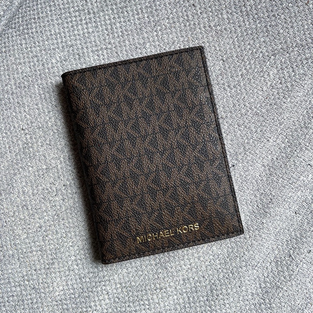 Michael Kors Brown Passport Wallet